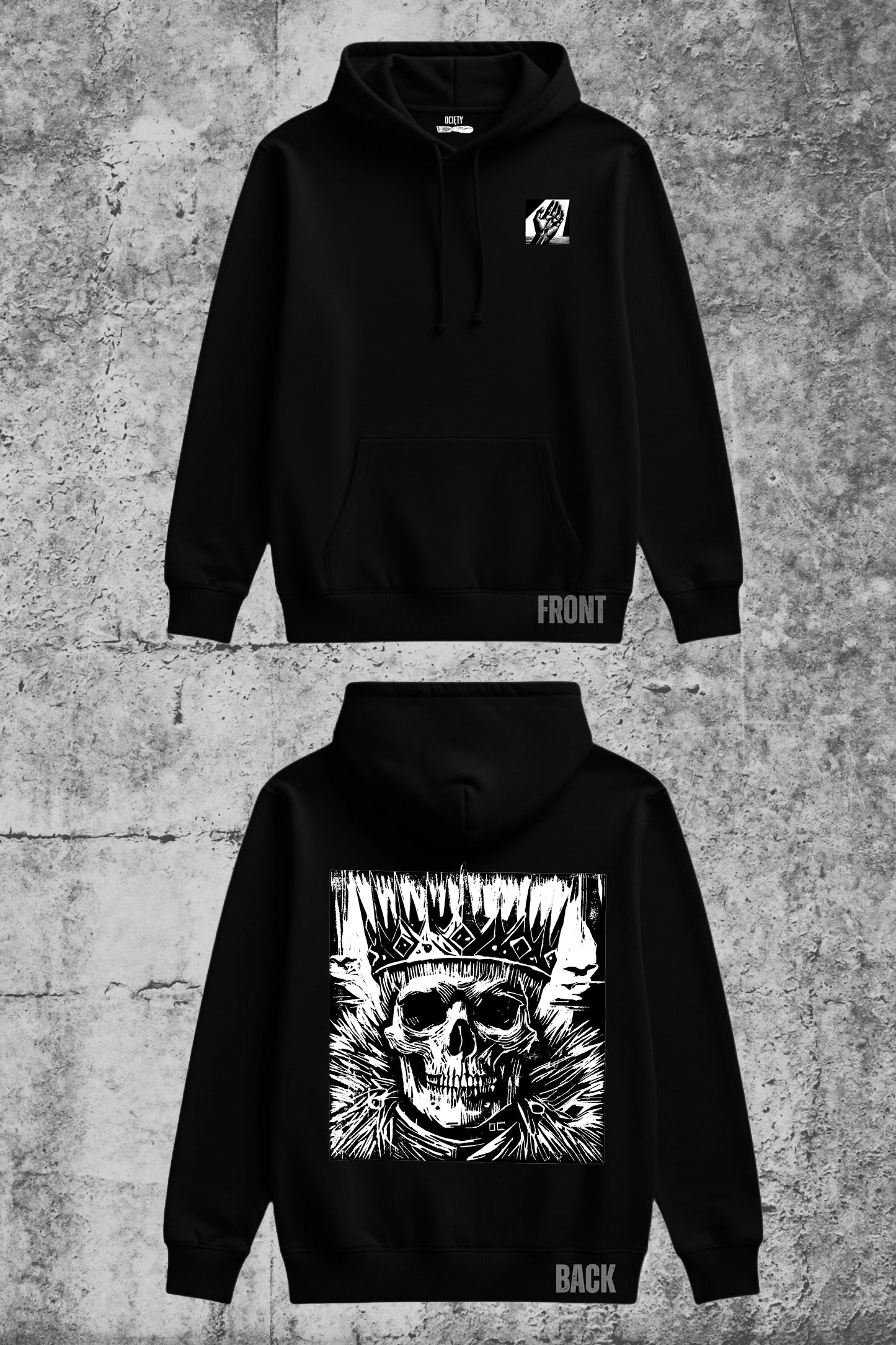 K.I.N.G — Bluza z autorskim linorytem Ociętego