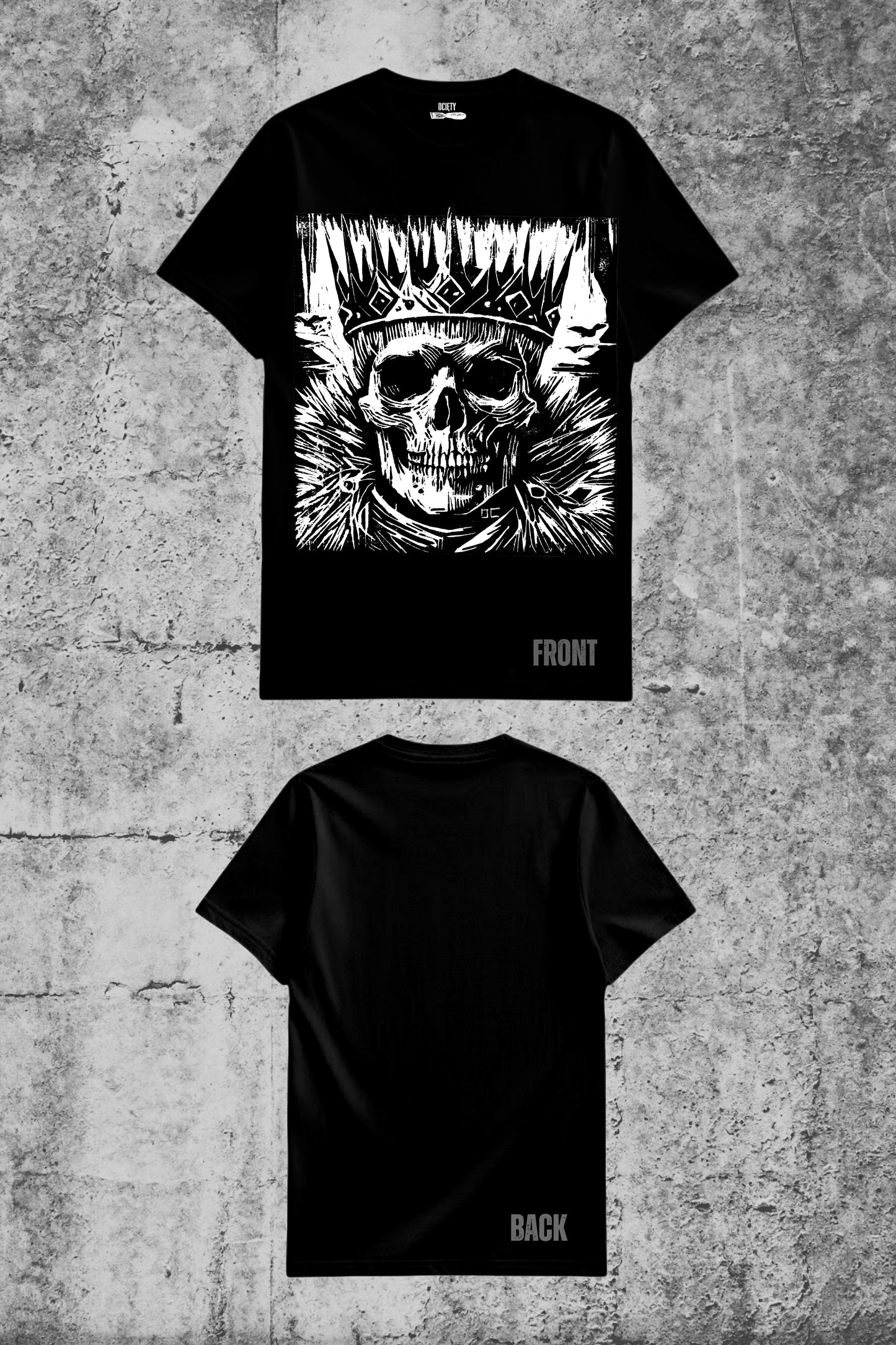 K.I.N.G — T-shirt z autorskim linorytem Ociętego