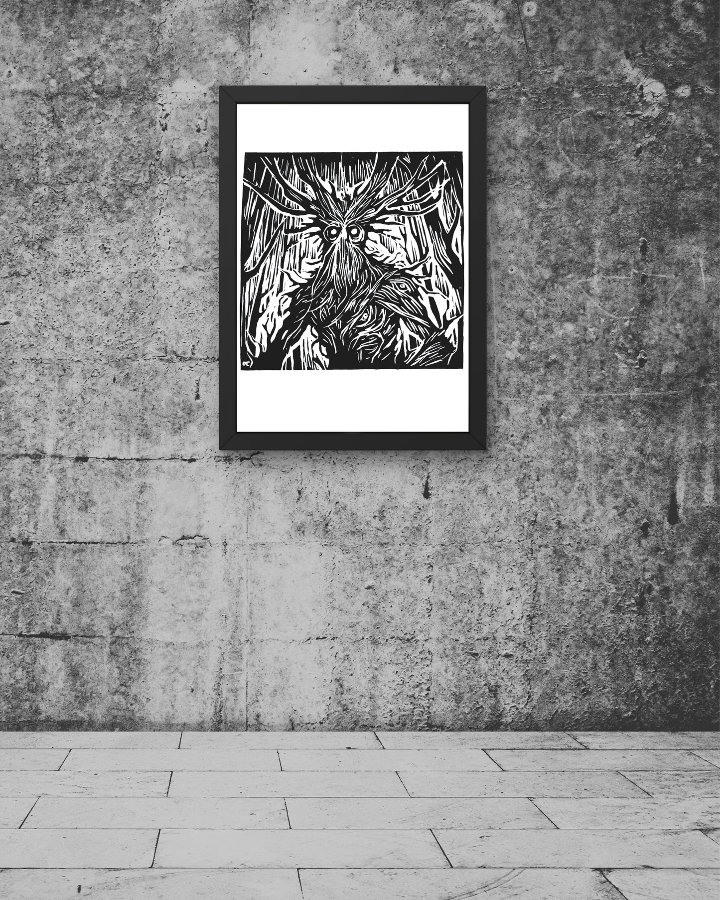 Leszy — linoryt A3