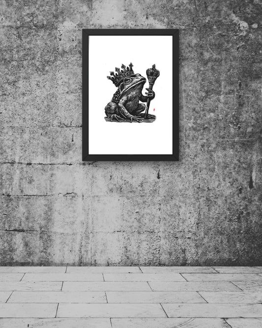 Żabi Król — linoryt A3