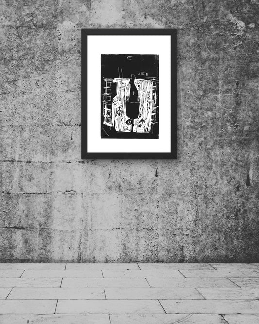 Wisielec — linoryt A3