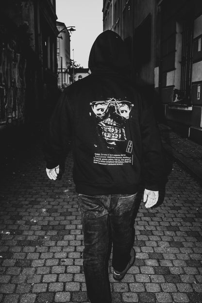 Ocięty — Bluza z etymologią i zdjęciem w masce.