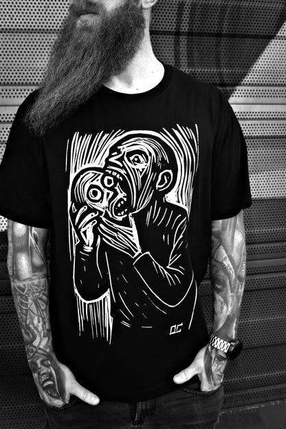 Ludojad — T-shirt z autorskim linorytem (Unisex)