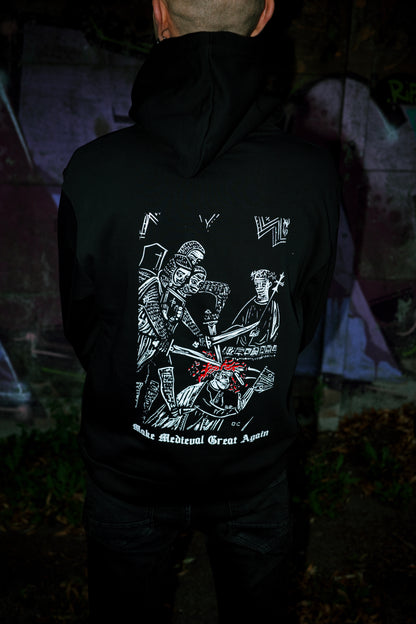 Make Medieval Great Again — bluza z autorskim linorytem (Unisex)