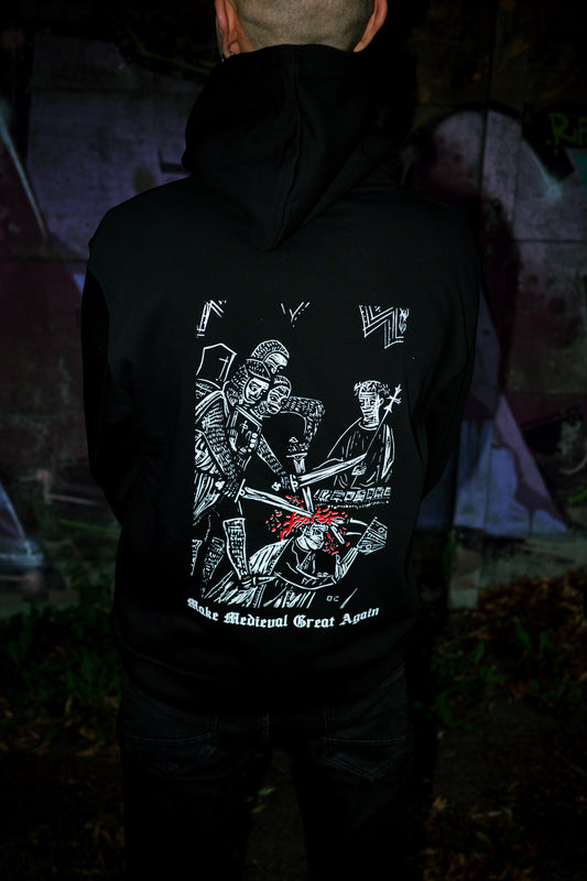 Make Medieval Great Again — bluza z autorskim linorytem (Unisex)