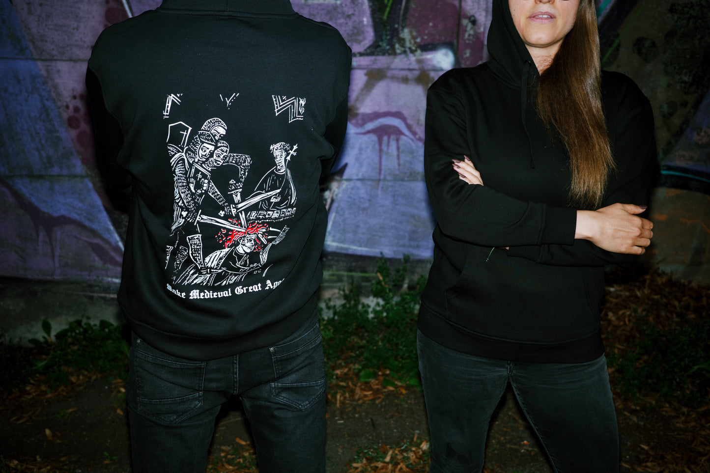 Make Medieval Great Again — bluza z autorskim linorytem (Unisex)