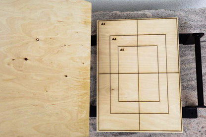 Ocięty Press — ręcznie robiona prasa linorytnicza A3